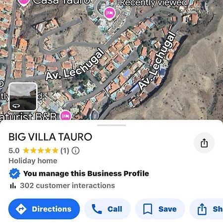 Big Villa Tauro With Private Heated Saltwater Pool & Jacuzzi & Bbq & Game Room & Arcade Games Mogán Εξωτερικό φωτογραφία